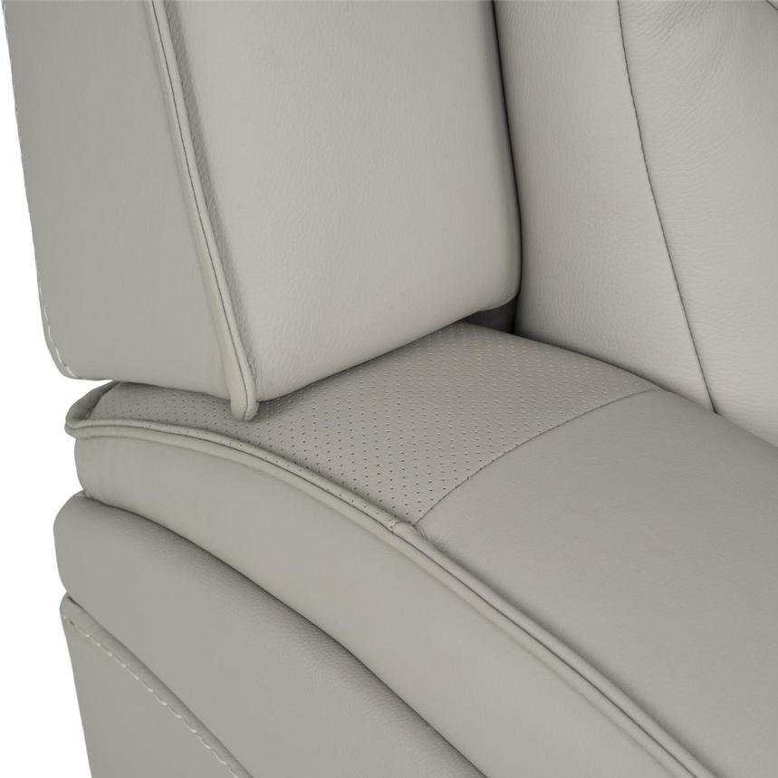 Kylo Light Gray Power Motion Leather Recliner alternate image, 11 of 16 images.