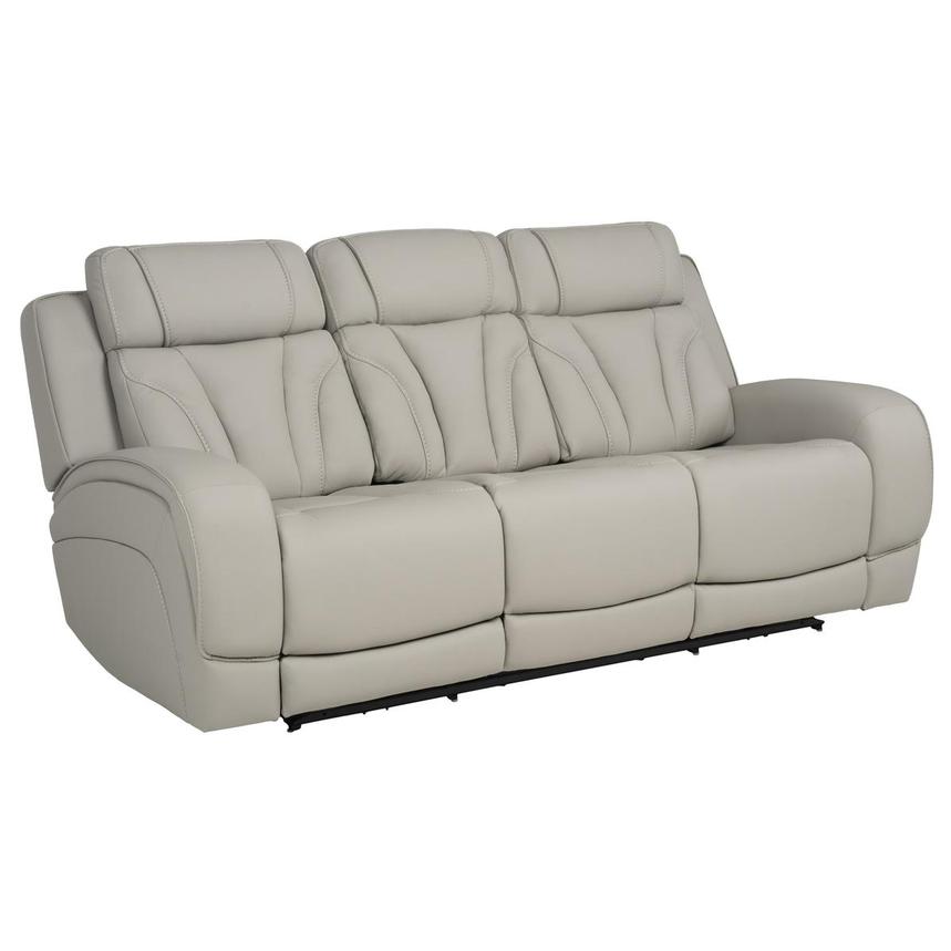 Kylo Light Gray Power Motion Leather Sofa  alternate image, 3 of 12 images.