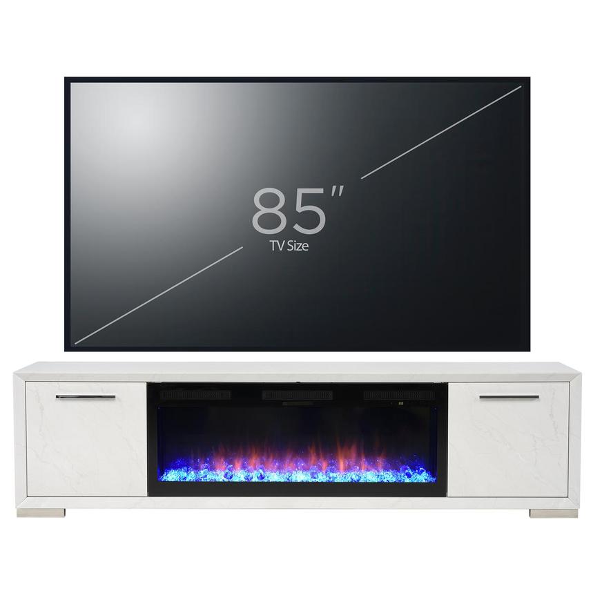 Kaia Gray Electric Fireplace w/Remote Control main image, 1 of 10 images.