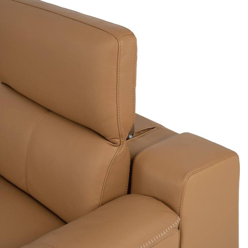 Davis 2.0 Tan Leather Power Reclining Sectional with 5PCS/3PWR alternate image, 8 of 11 images.