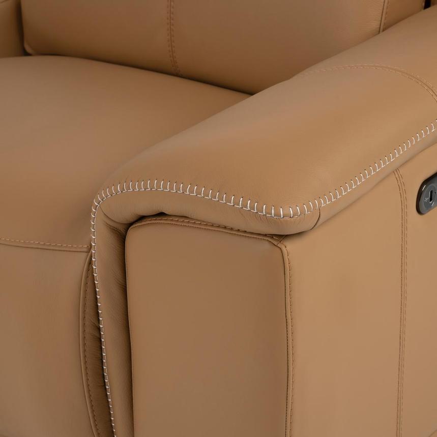 Davis 2.0 Tan Leather Power Reclining Sectional with 5PCS/3PWR  alternate image, 9 of 11 images.