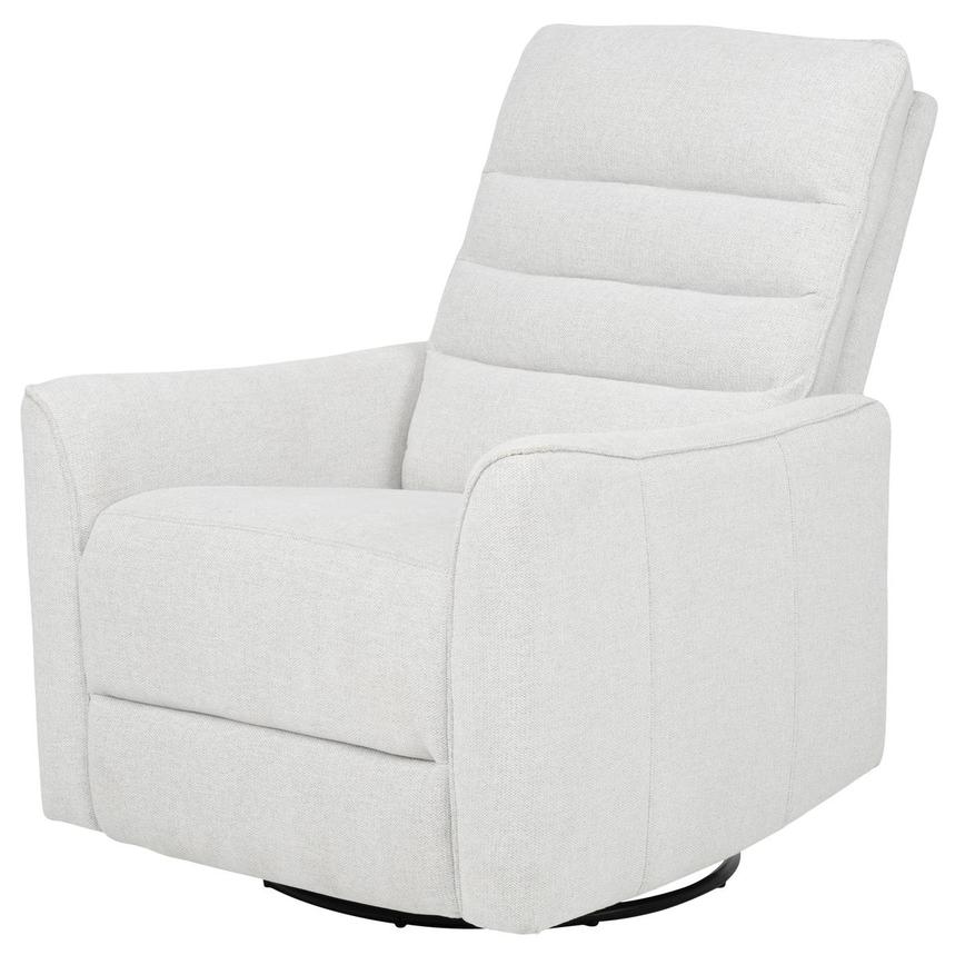 Campbell Light Gray Swivel Glider Recliner main image, 1 of 12 images.