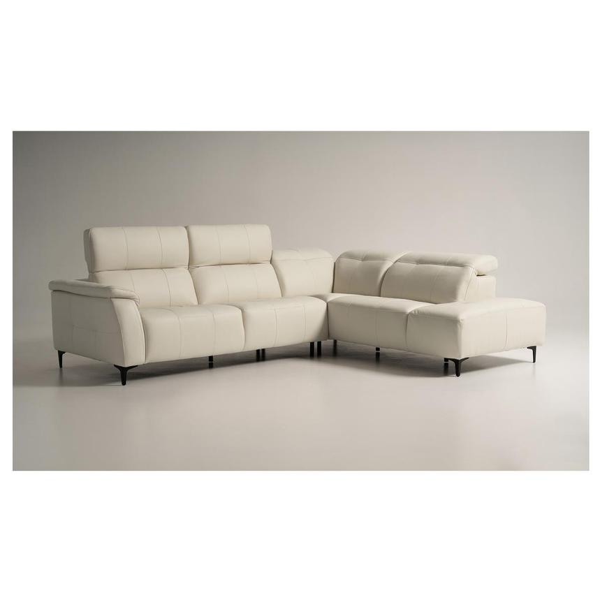 Nice Cream Sectional Sofa  alternate image, 3 of 12 images.