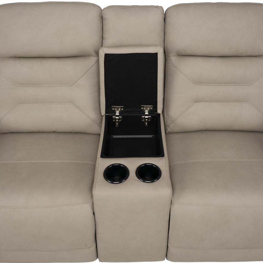 Solstice Leather Power Reclining Sectional with 7PCS/3PWR  alternate image, 10 of 12 images.