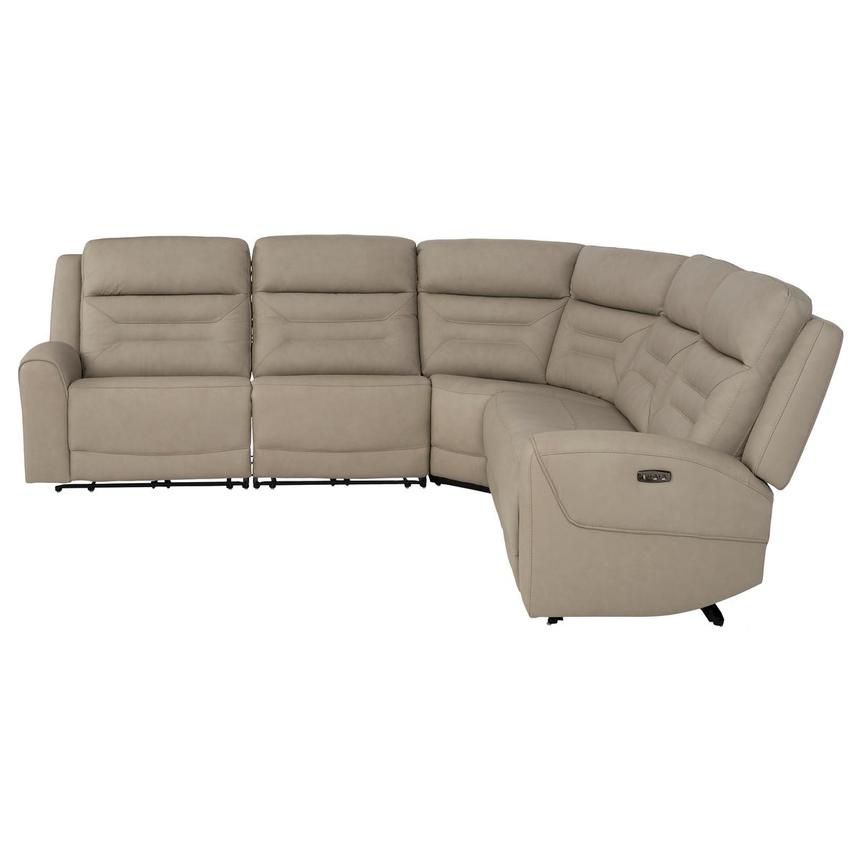Solstice Leather Power Reclining Sectional with 5PCS/2PWR alternate image, 3 of 9 images.