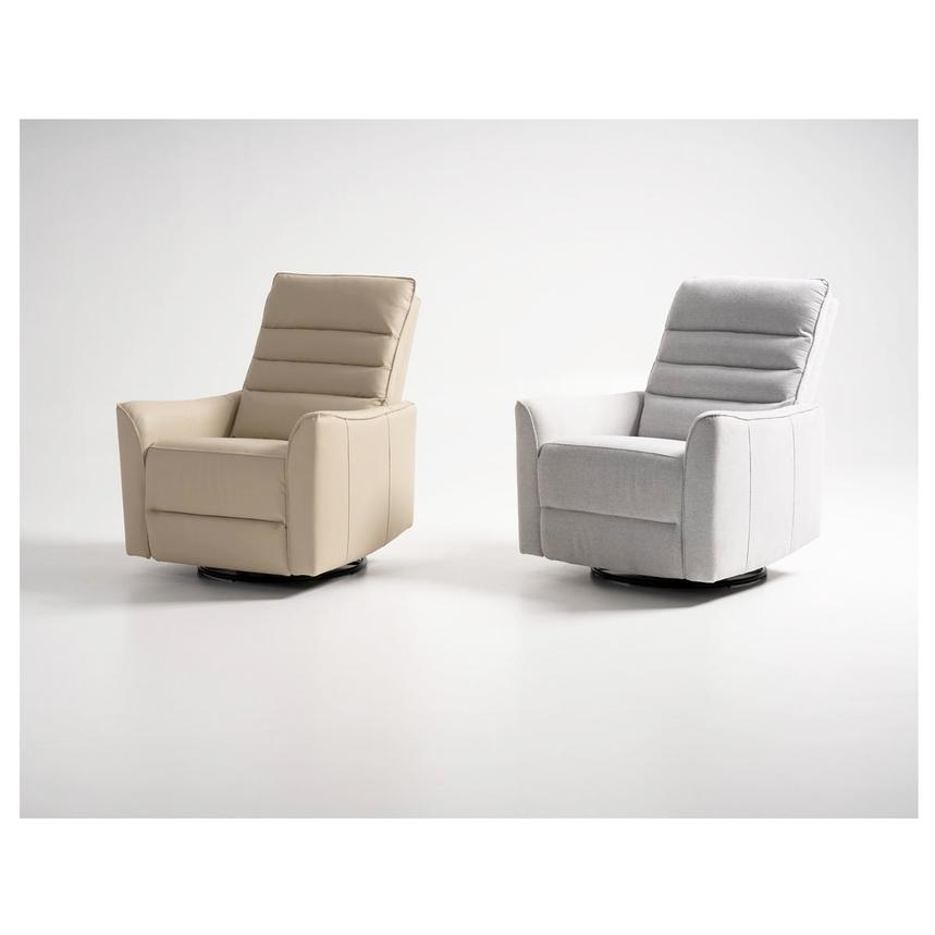 Campbell Light Gray Swivel Glider Recliner  alternate image, 3 of 12 images.