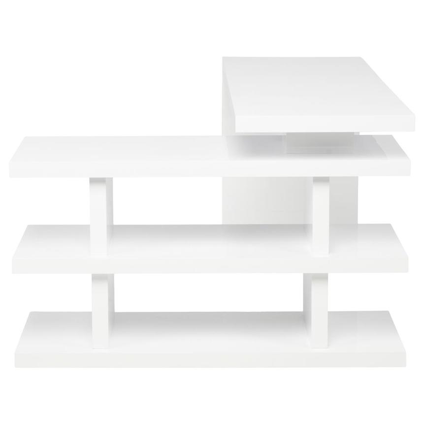 Steps White L-Shaped Desk  alternate image, 4 of 10 images.