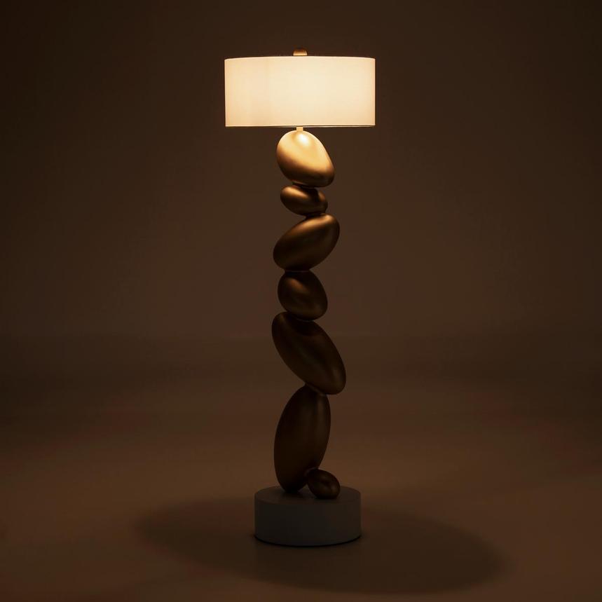 Aura Pebbles Champagne Floor Lamp alternate image, 3 of 9 images.