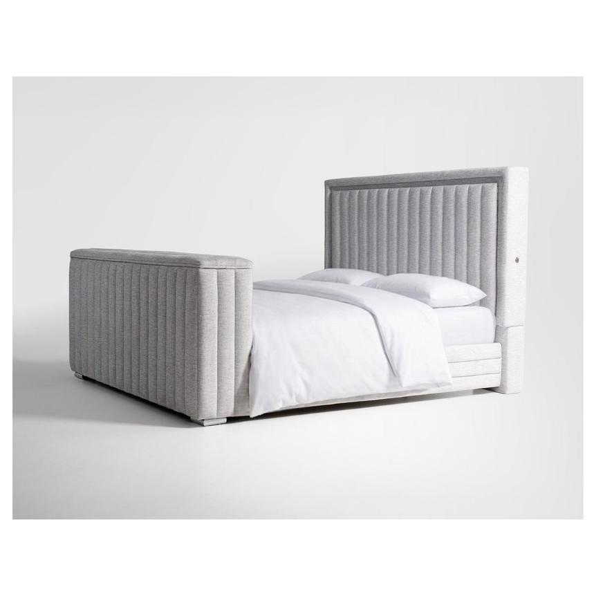 Ellia King Panel Bed w/LED Lights, TV Lift & Fireplace alternate image, 6 of 13 images.