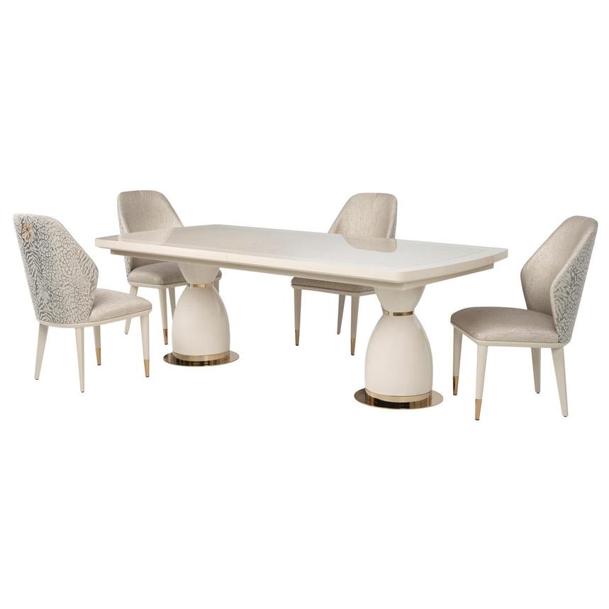Lainey Cream 5-Piece Dining Set  main image, 1 of 4 images.