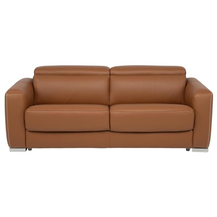 Bay Harbor Tan Leather Sleeper main image, 1 of 12 images.