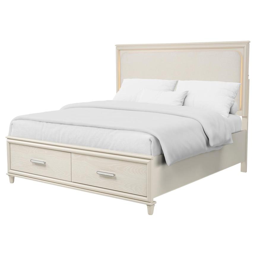 Magnolia King Storage Bed w/Light main image, 1 of 12 images.