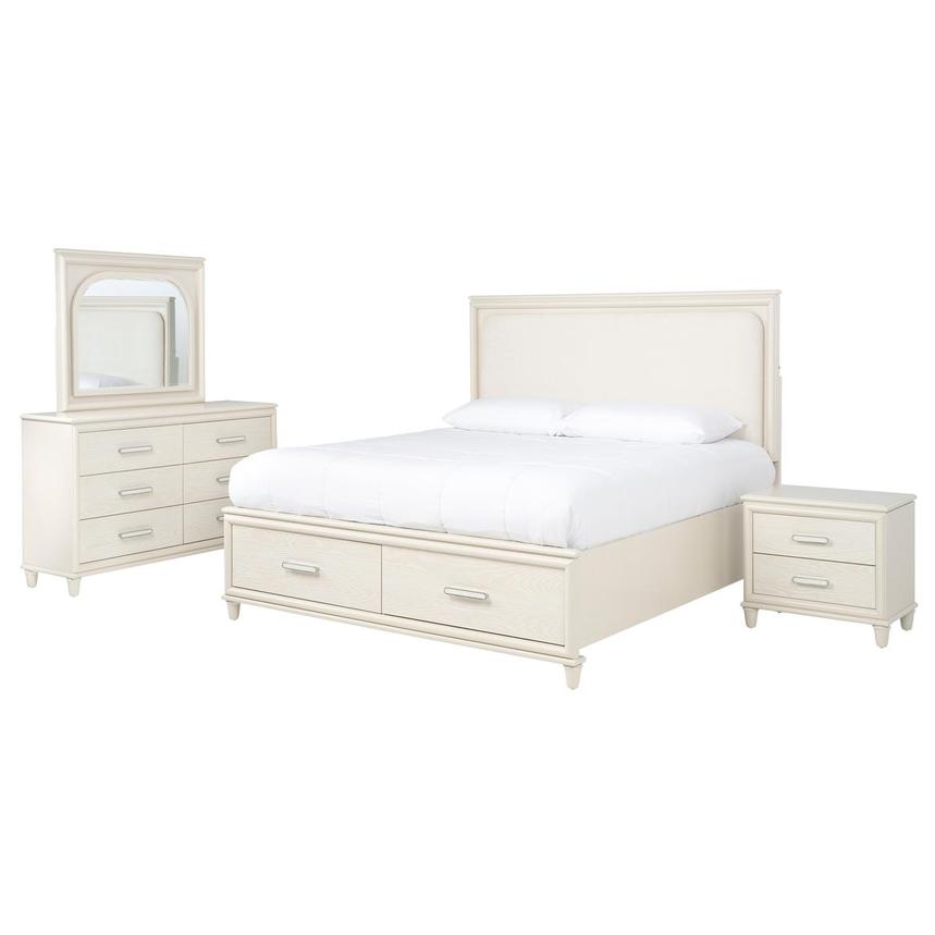 Magnolia 4-Piece King Bedroom Set w/Light main image, 1 of 7 images.