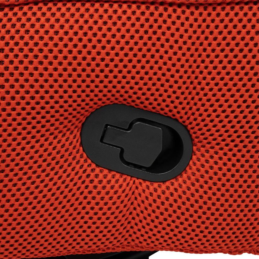 Wyatt Orange Swivel Glider Recliner w/Phone Holder alternate image, 11 of 12 images.