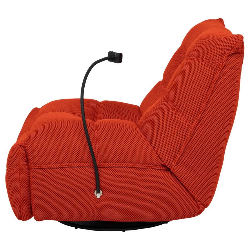 Wyatt Orange Swivel Glider Recliner alternate image, 4 of 13 images.