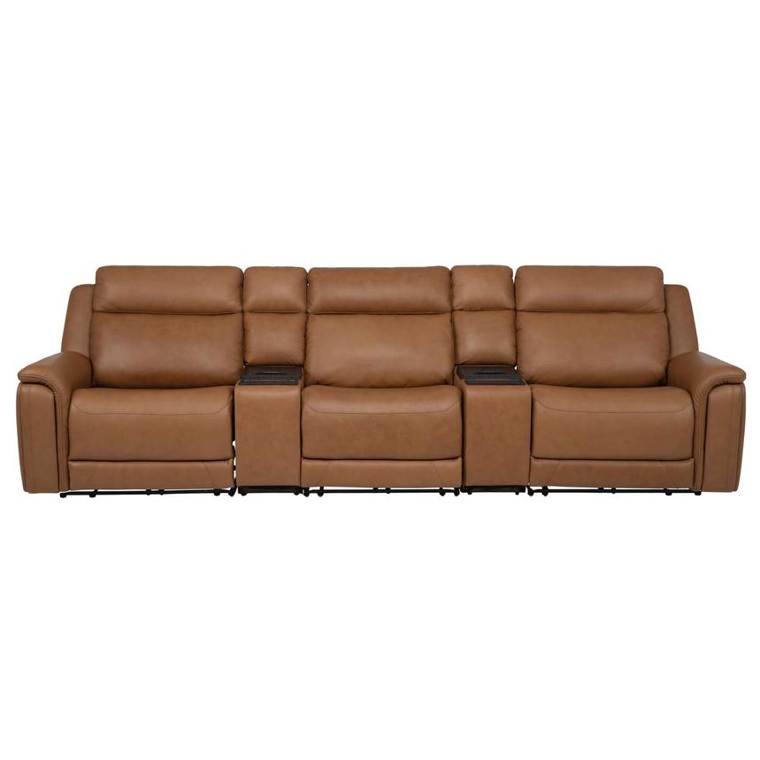 Venus  5PCS/3PWR Home Theater Leather Seating w/Beverage Cooler  main image, 1 of 25 images.