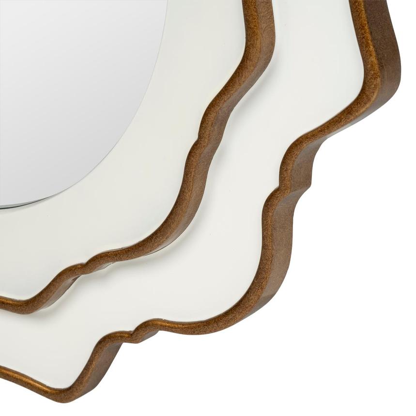 Mayan White Wall Mirror alternate image, 6 of 6 images.