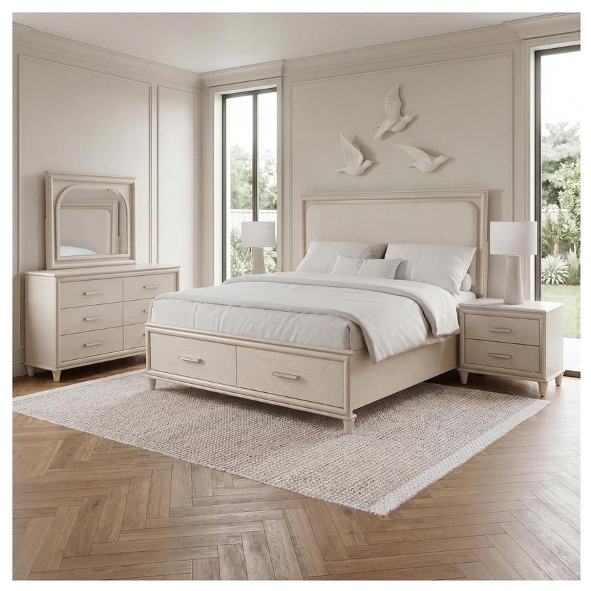 Magnolia Queen Storage Bed w/Light  alternate image, 3 of 12 images.