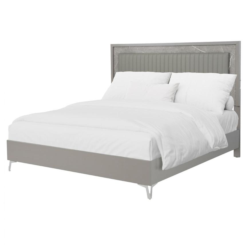 Adel Queen Platform Bed w/Light main image, 1 of 9 images.