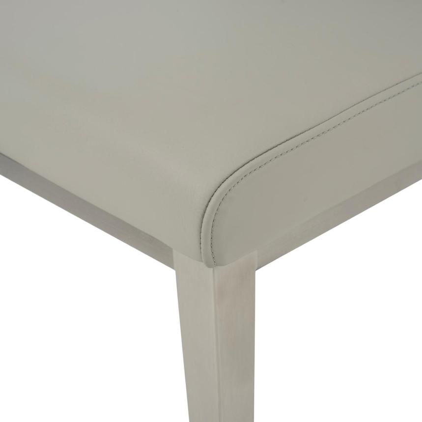 Celeste Gray Leather Side Chair alternate image, 8 of 8 images.