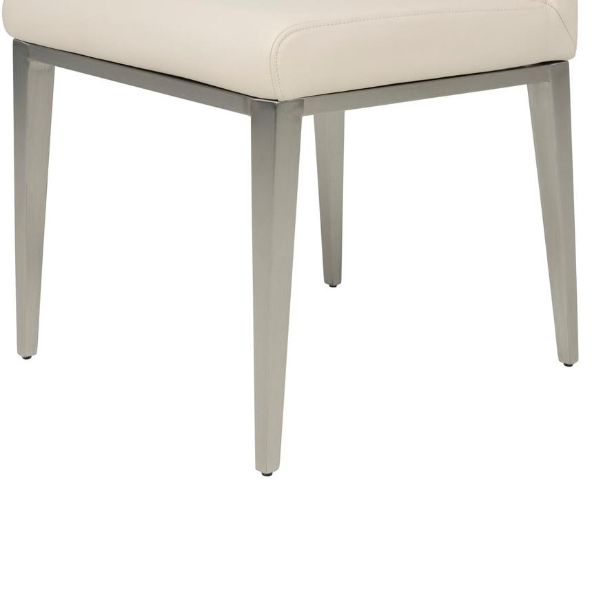 Celeste Cream Leather Side Chair alternate image, 8 of 8 images.