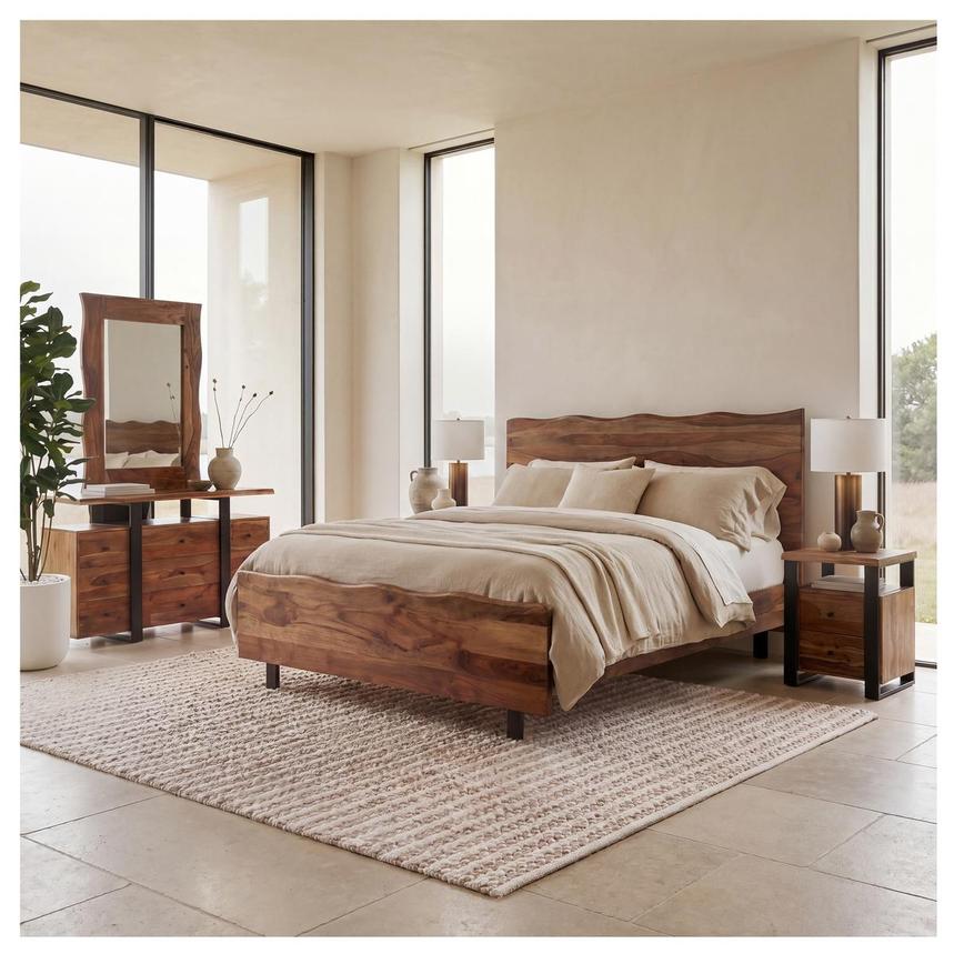 Brownstone Queen Panel Bed alternate image, 3 of 8 images.