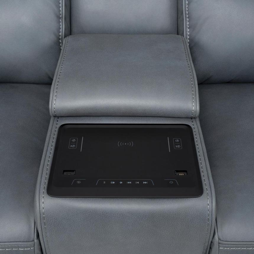 Mave Gray Power Reclining Loveseat  alternate image, 8 of 14 images.