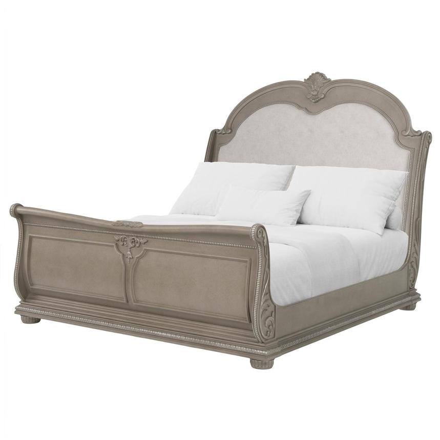 Coventry Gray Queen Sleigh Bed main image, 1 of 10 images.