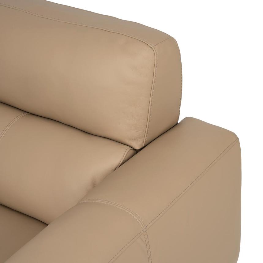 Granet Dark Cream Leather Power Reclining Sectional with 5PCS/2PWR alternate image, 8 of 12 images.