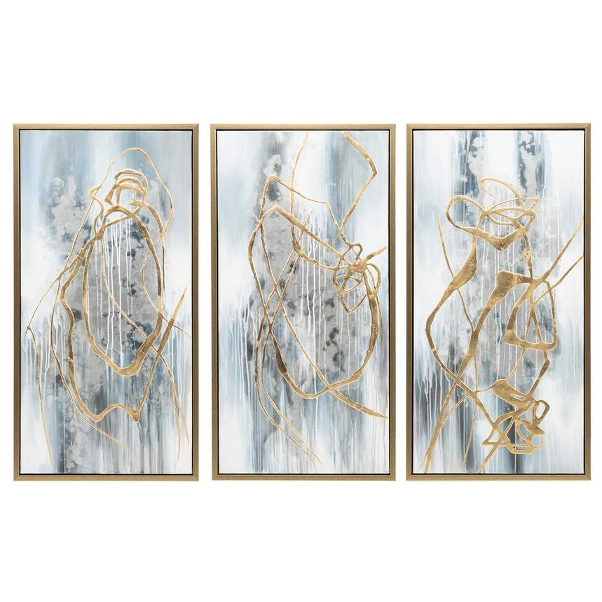 Biscayne Gold Wall Art Set of 3