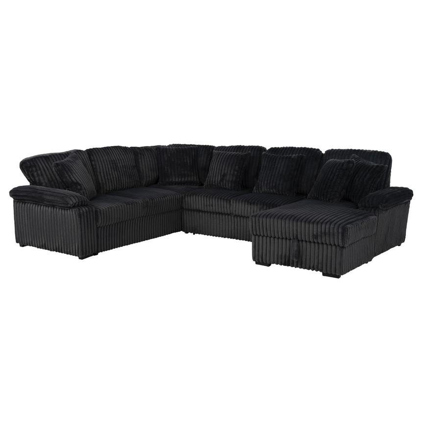 Fluff Sectional Sofa w/Pull Out Bed main image, 1 of 15 images.