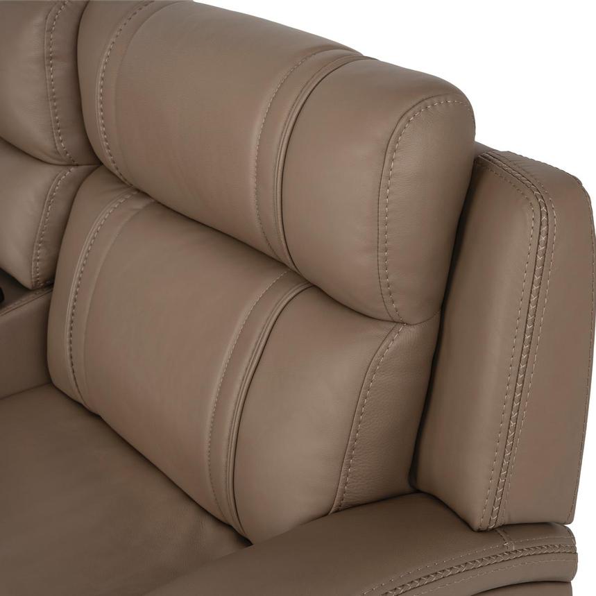 Galaxy Light Brown Home Theater Leather Seating with 5PCS/2PWR alternate image, 18 of 23 images.