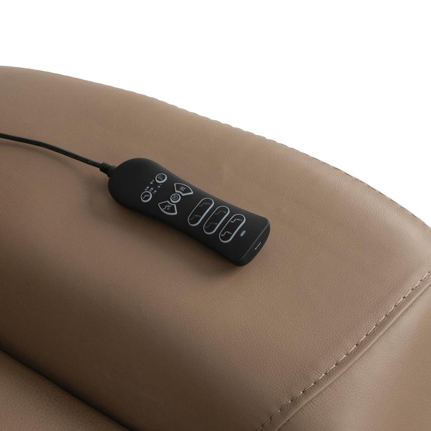 Galaxy Light Brown Home Theater Leather Seating with 5PCS/2PWR alternate image, 23 of 23 images.