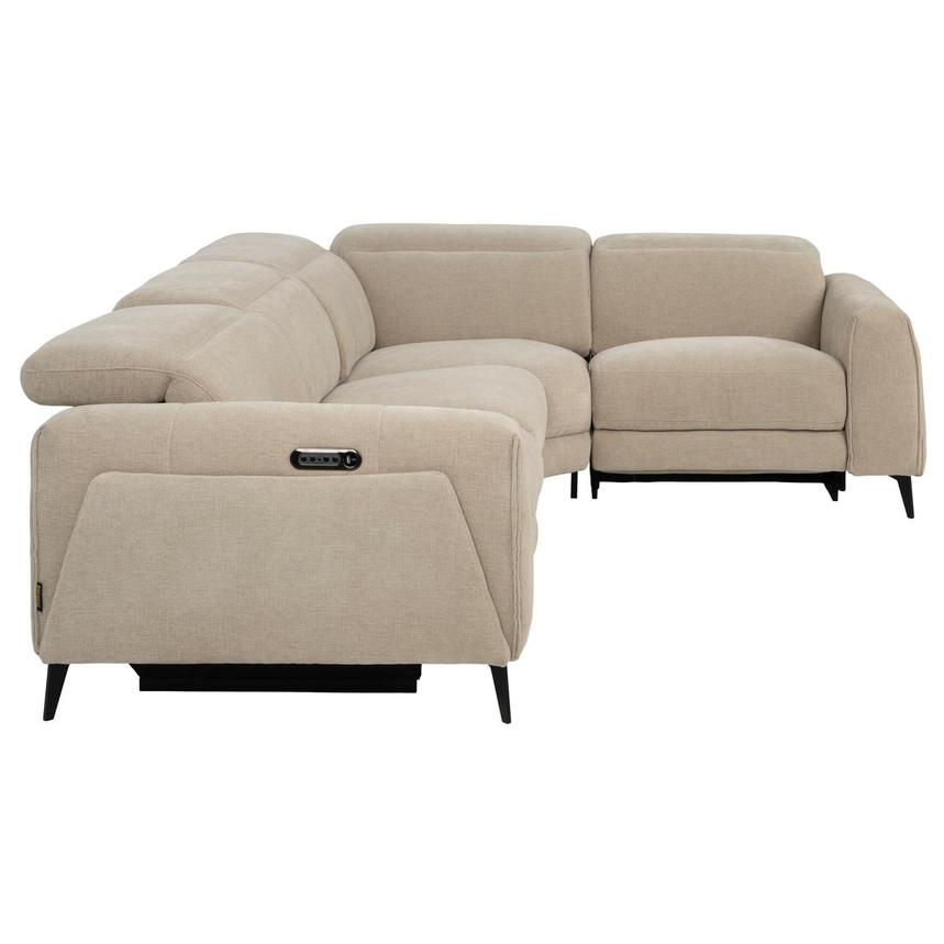 Luke Beige Power Reclining Sectional with 4PCS/2PWR alternate image, 3 of 9 images.