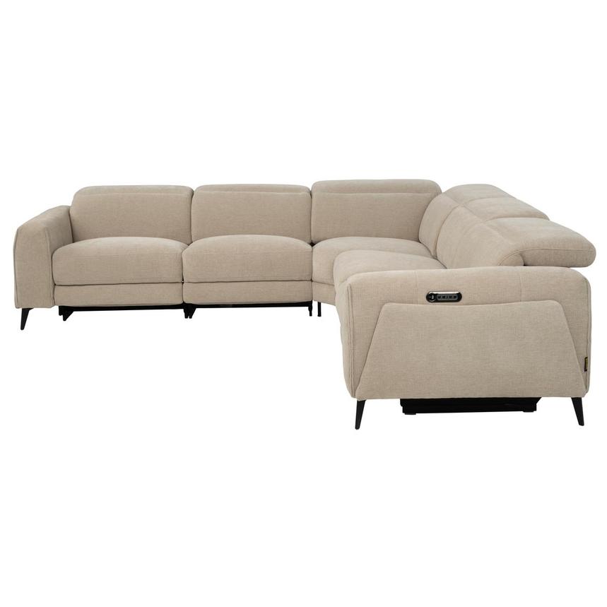 Luke Beige Power Reclining Sectional with 5PCS/2PWR alternate image, 3 of 10 images.