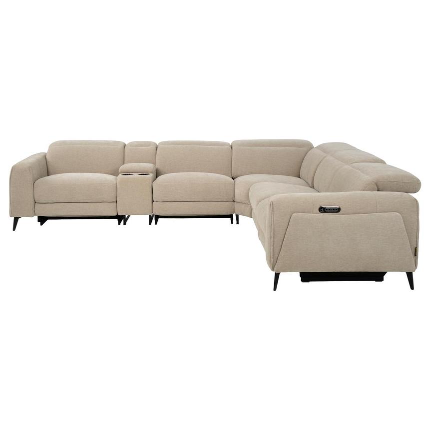 Luke Beige Power Reclining Sectional with 6PCS/2PWR  alternate image, 3 of 11 images.