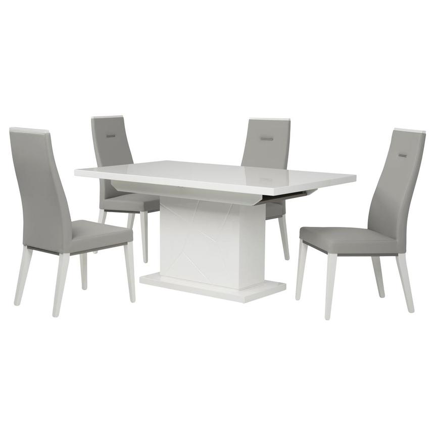 Tessa White/Siena 5-Piece Dining Set main image, 1 of 3 images.