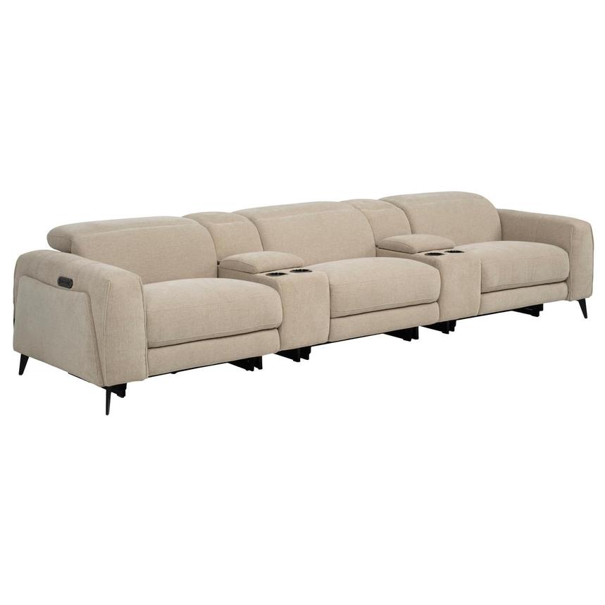Luke Beige Power Reclining Sofa  alternate image, 3 of 13 images.