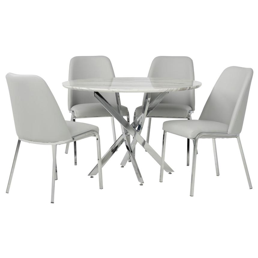 Oroville II Gray 5-Piece Dining Set main image, 1 of 2 images.