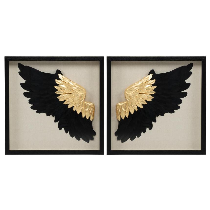 Noir Wing Shadow Box Set of 2  main image, 1 of 6 images.