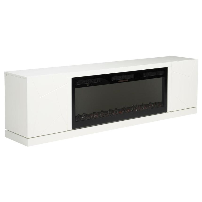 Tessa White Electric Fireplace w/Light alternate image, 6 of 11 images.
