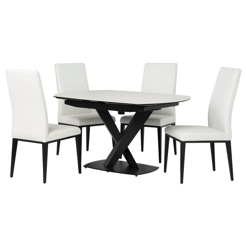 Barley/Axis White 5-Piece Dining Set