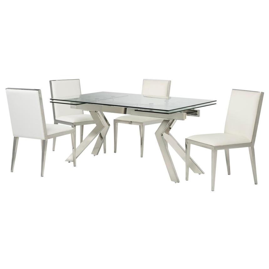 Landon Sliver/Tiffany 5-Piece Dining Set main image, 1 of 3 images.