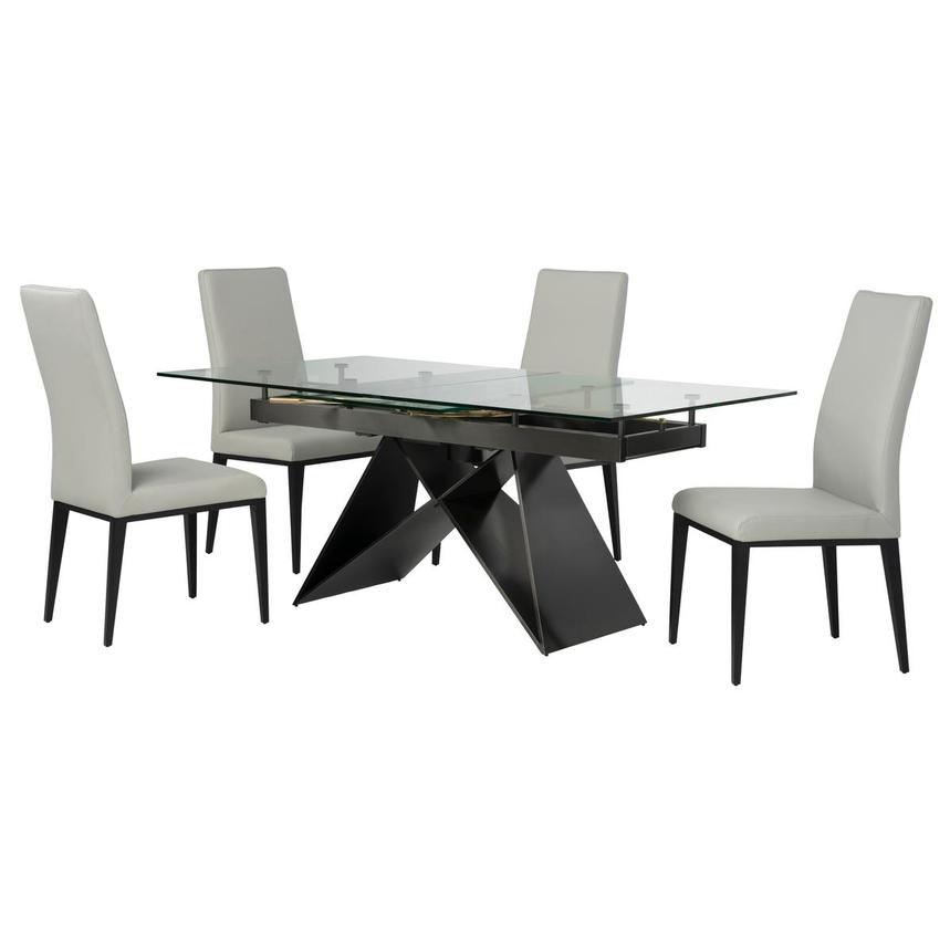 Black Water/Axis Gray 5-Piece Dining Set