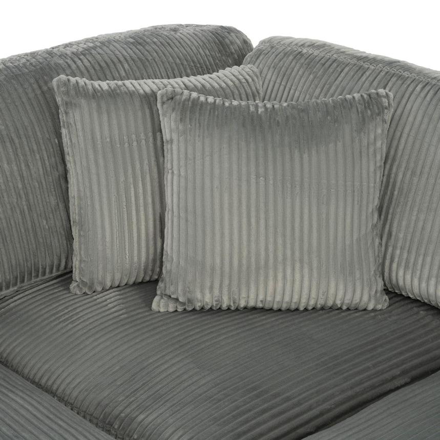 Cape Gray Sectional Sofa w/Ottoman alternate image, 6 of 12 images.