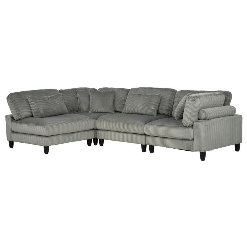 Cape Gray Sectional Sofa 4PC main image, 1 of 11 images.