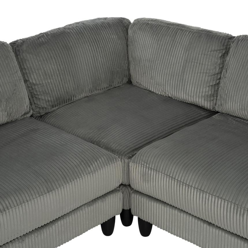 Cape Gray Sectional Sofa 4PC alternate image, 6 of 11 images.