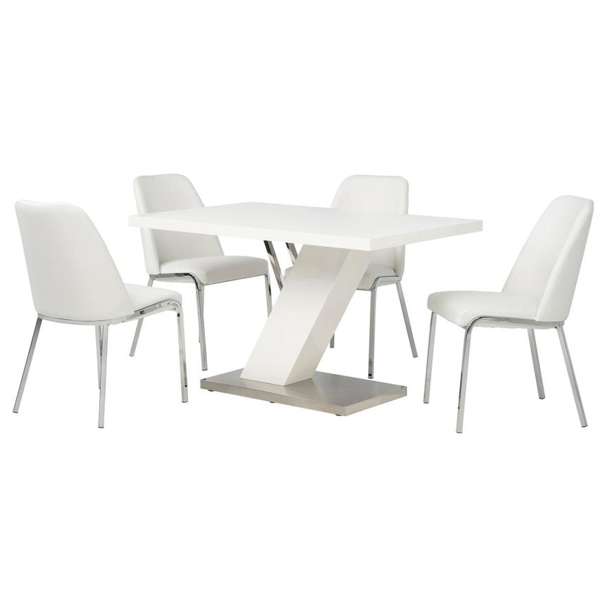 Cici/Oroville White 5-Piece Dining Set