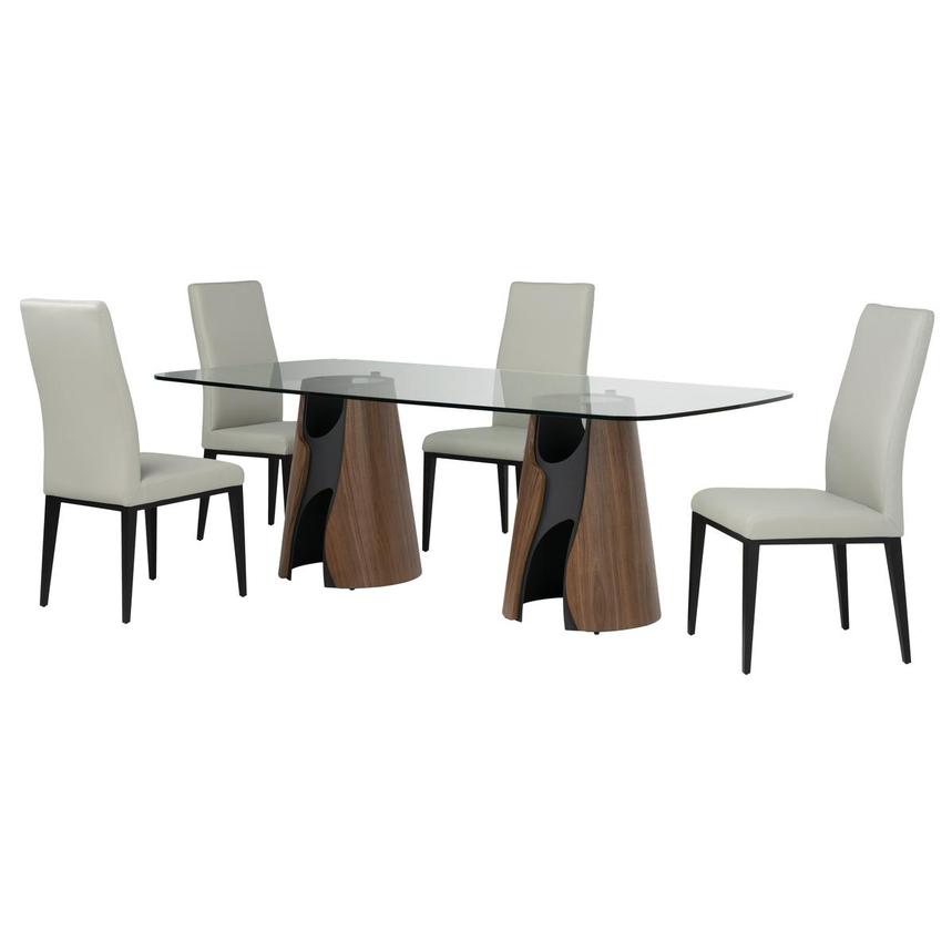 Elani/Axis Gray 5-Piece Dining Set