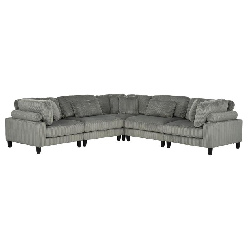 Cape Gray Sectional Sofa 5PC  main image, 1 of 10 images.